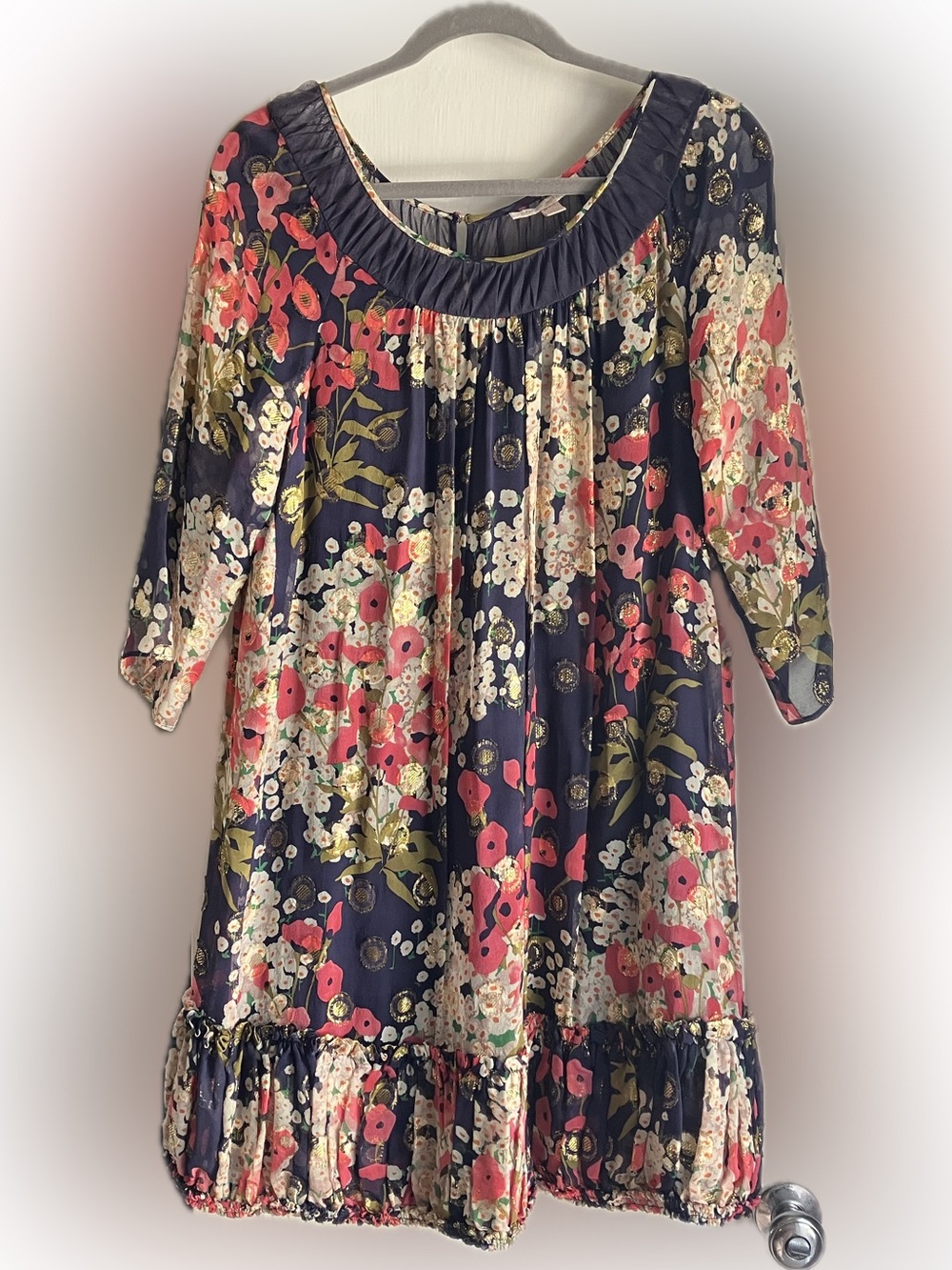Rebecca Taylor Floral Print Party Dress